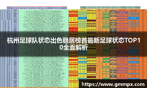 杭州足球队状态出色稳居榜首最新足球状态TOP10全面解析